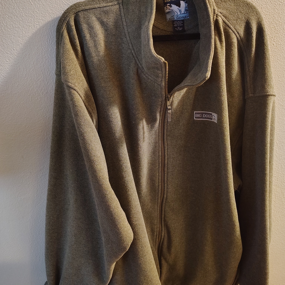 Vintage Big Dogs Men's Fleece  Zip Up Size 3X